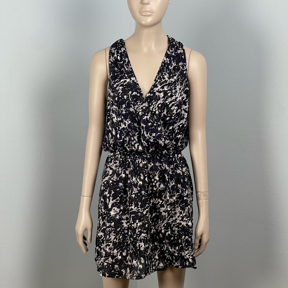 Joie Navy and white Patterned Mini Dress Size XS